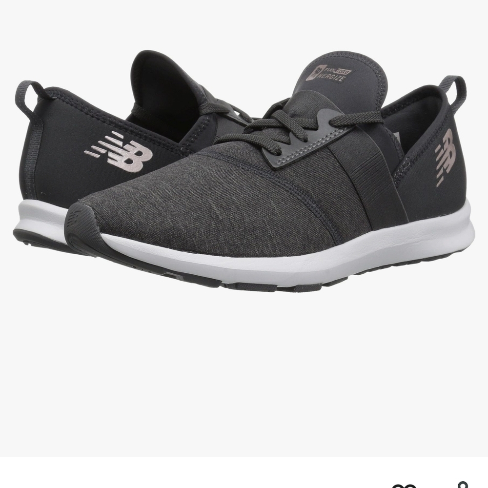 New Balance Men’s Charcoal Gray Lace-Up Athletic Sneakers